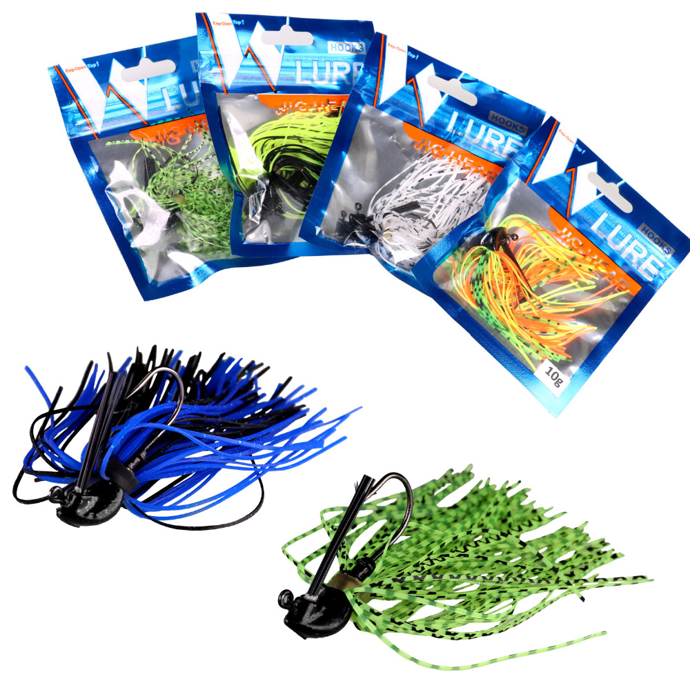 10 Cái/lốc Bass Mồi Câu Cá 7G  - đánh giá và giá Fishing Hook Weedless