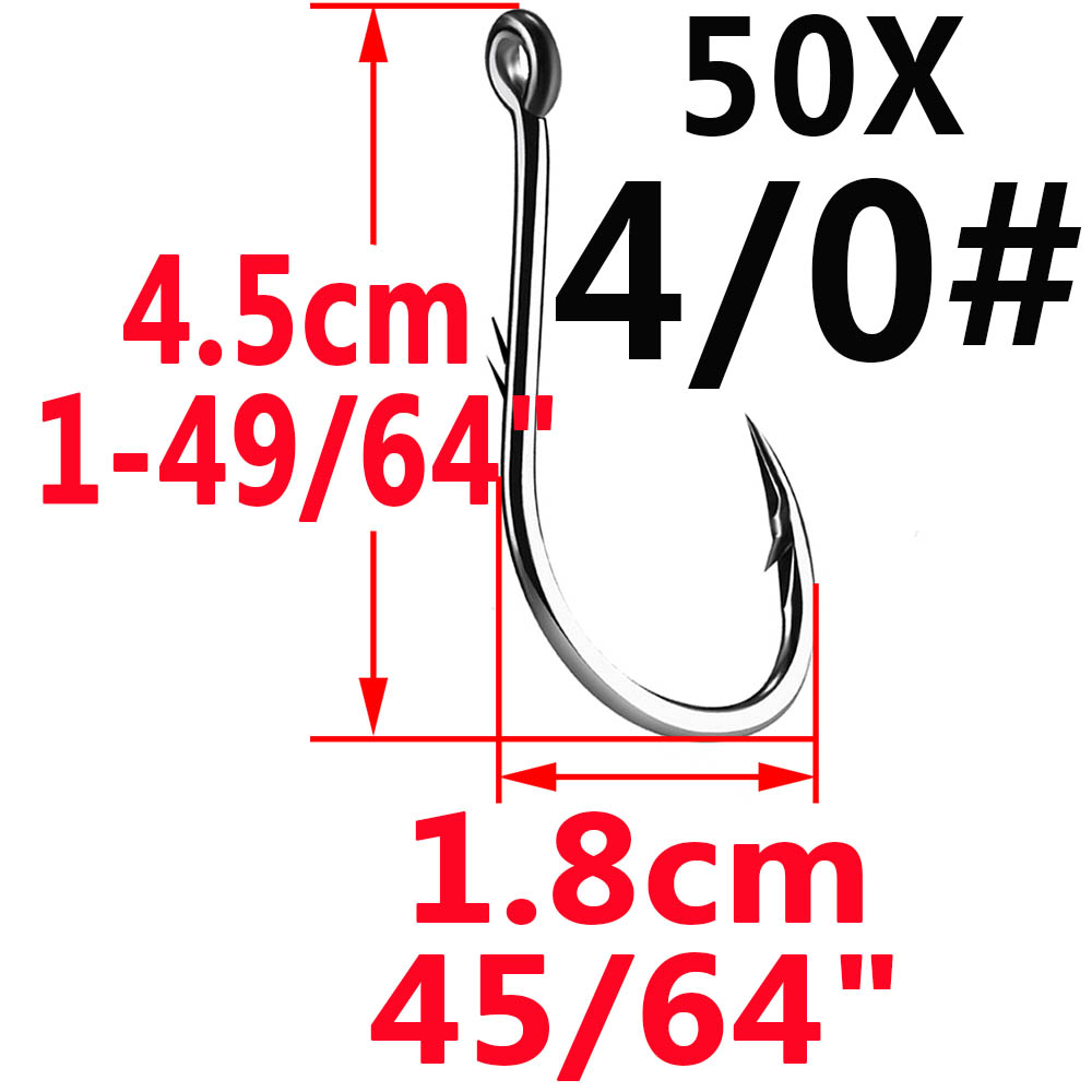 Bộ 50 Iseama Vòng Tròn Cá Chép - đánh giá và giá Fishing Hook Assortment