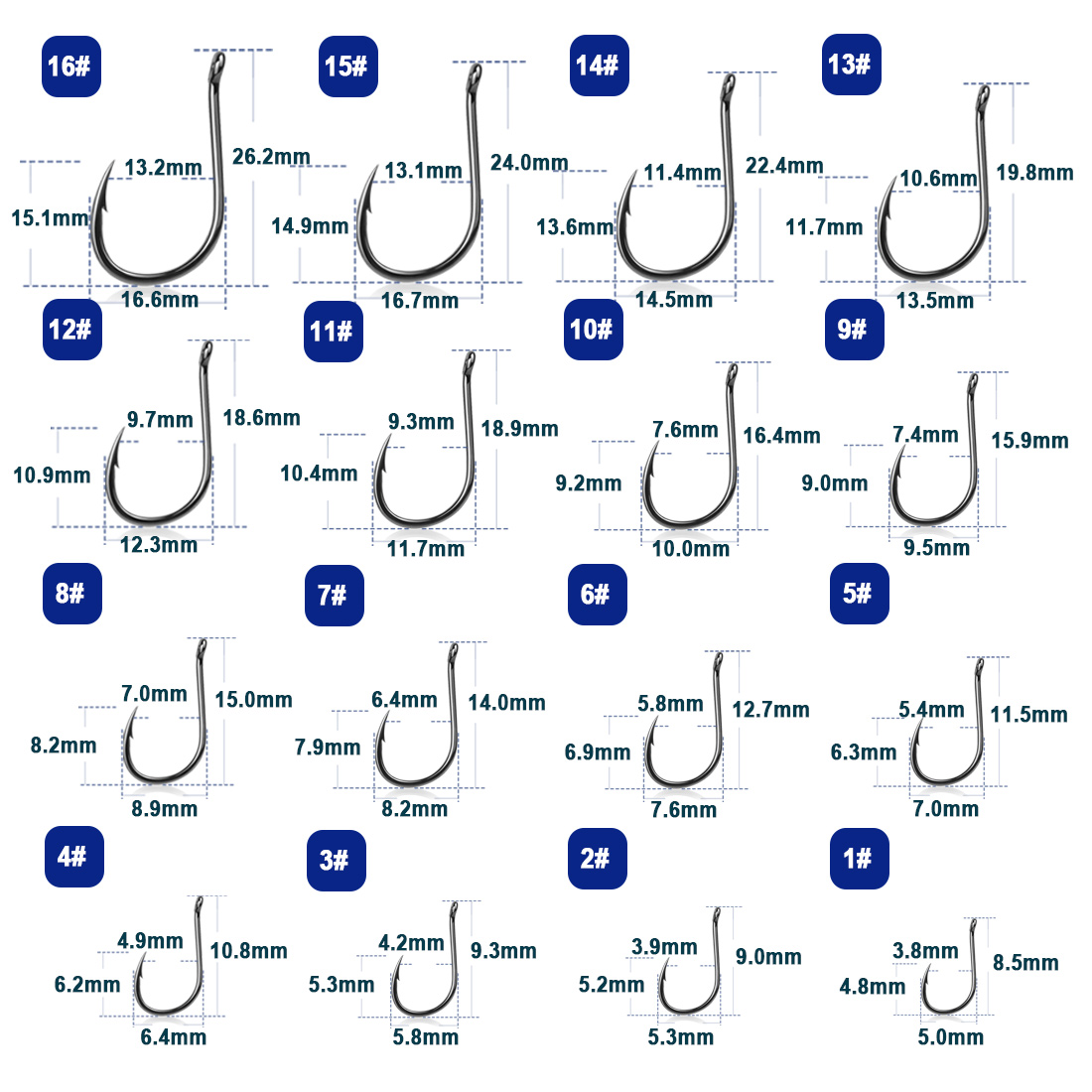 9KM Iseama Fishing Hooks 50~20 - đánh giá và giá Fishing Hook Barbless