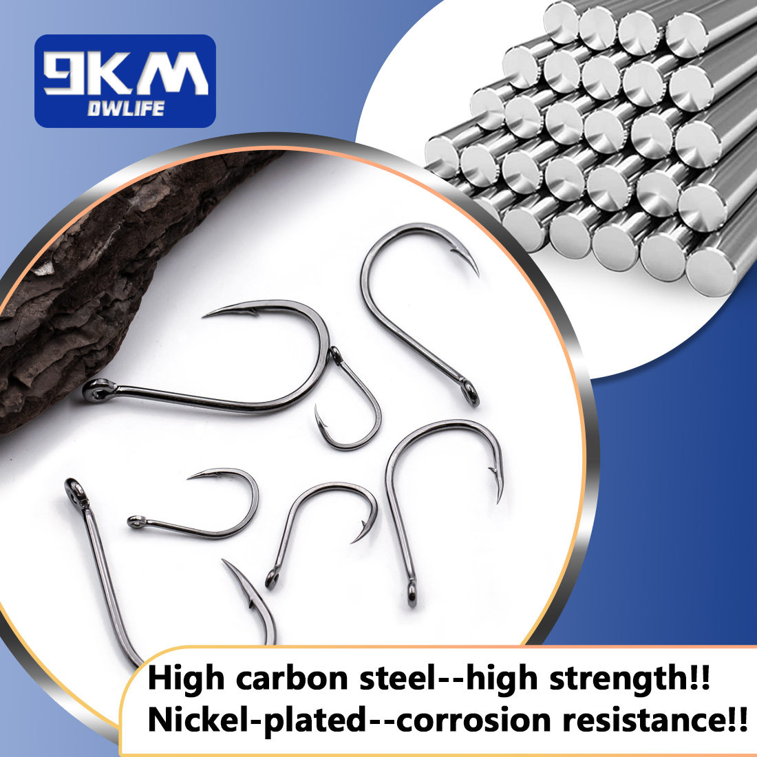 9KM Iseama Fishing Hooks 50~20 - đánh giá và giá Fishing Hook Barbless